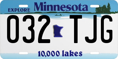 MN license plate 032TJG