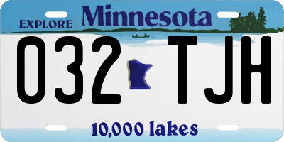 MN license plate 032TJH