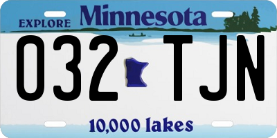 MN license plate 032TJN