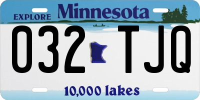 MN license plate 032TJQ
