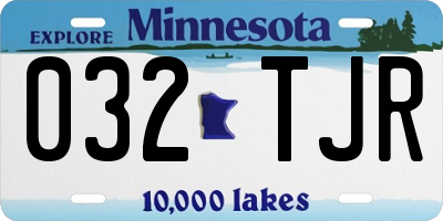 MN license plate 032TJR