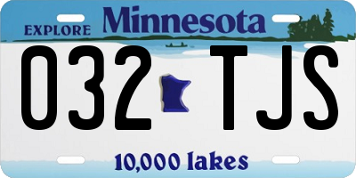 MN license plate 032TJS