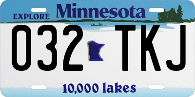 MN license plate 032TKJ
