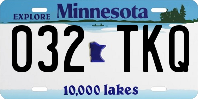 MN license plate 032TKQ