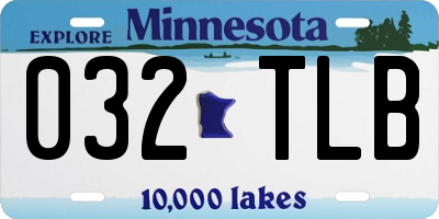 MN license plate 032TLB