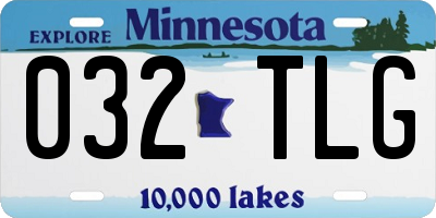 MN license plate 032TLG
