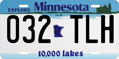 MN license plate 032TLH