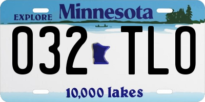 MN license plate 032TLO