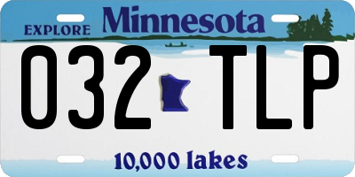 MN license plate 032TLP