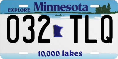 MN license plate 032TLQ