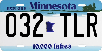 MN license plate 032TLR