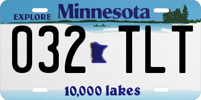MN license plate 032TLT