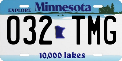 MN license plate 032TMG