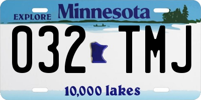 MN license plate 032TMJ