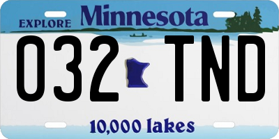 MN license plate 032TND