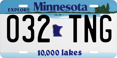 MN license plate 032TNG