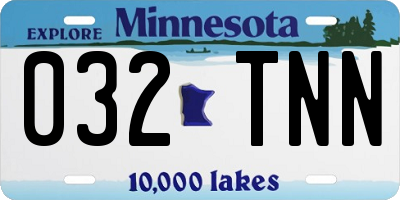MN license plate 032TNN