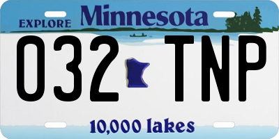 MN license plate 032TNP
