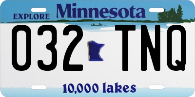 MN license plate 032TNQ
