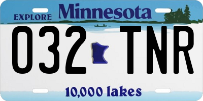 MN license plate 032TNR