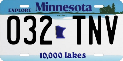 MN license plate 032TNV
