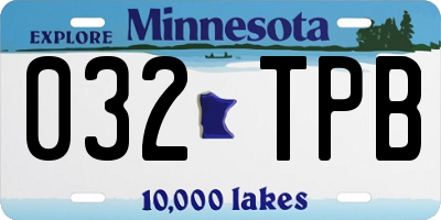 MN license plate 032TPB