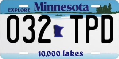 MN license plate 032TPD