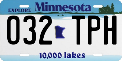 MN license plate 032TPH