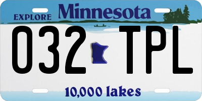 MN license plate 032TPL