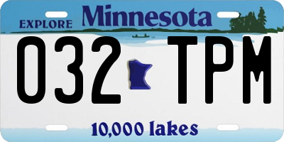 MN license plate 032TPM