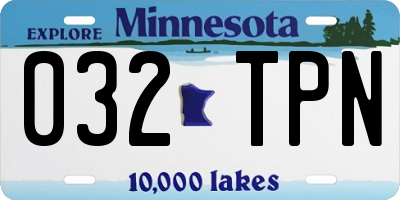 MN license plate 032TPN