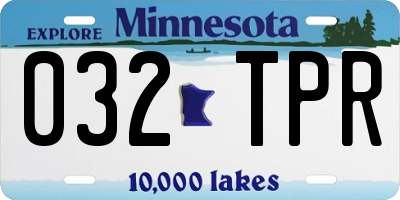 MN license plate 032TPR