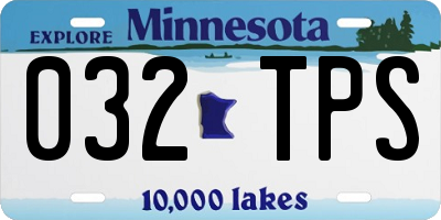 MN license plate 032TPS