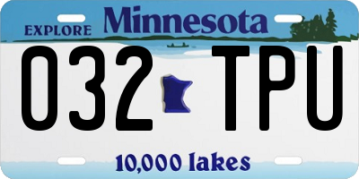 MN license plate 032TPU