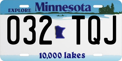 MN license plate 032TQJ