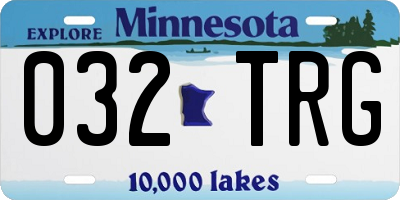 MN license plate 032TRG