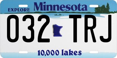 MN license plate 032TRJ