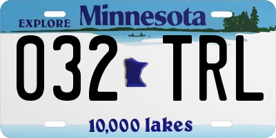 MN license plate 032TRL