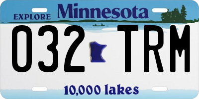 MN license plate 032TRM