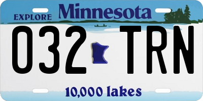 MN license plate 032TRN