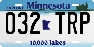 MN license plate 032TRP