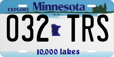 MN license plate 032TRS
