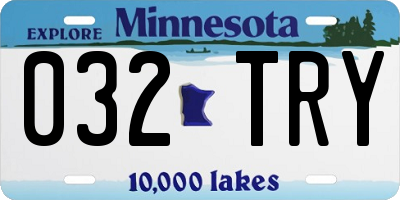 MN license plate 032TRY