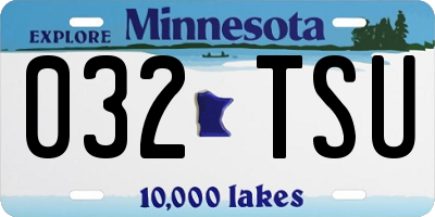 MN license plate 032TSU