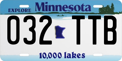 MN license plate 032TTB