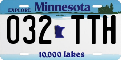 MN license plate 032TTH
