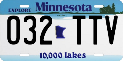 MN license plate 032TTV