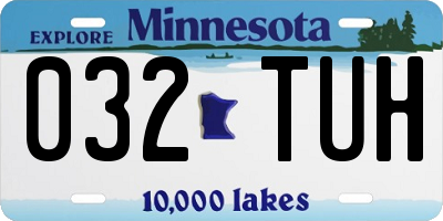 MN license plate 032TUH