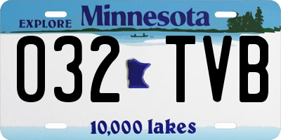 MN license plate 032TVB