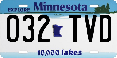 MN license plate 032TVD
